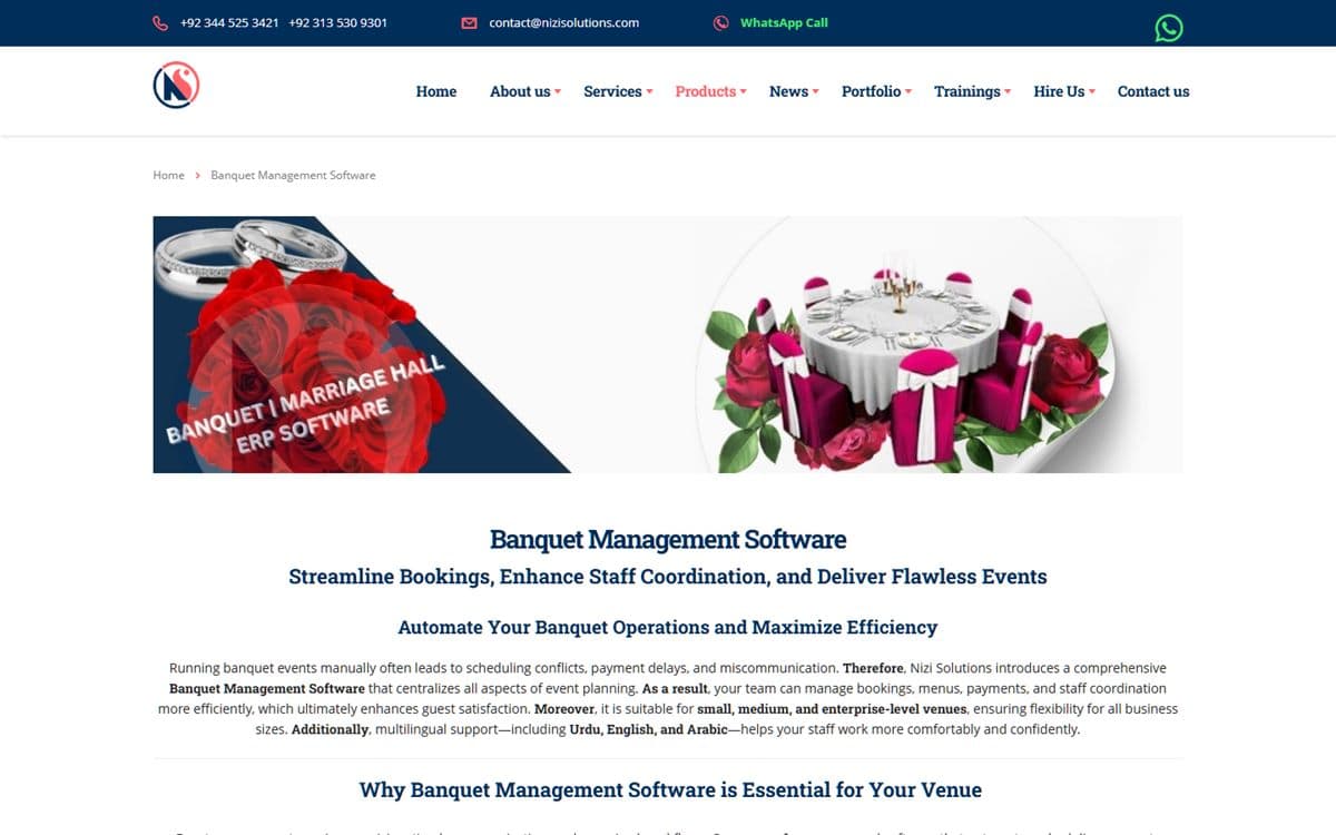 Banquet Management Software